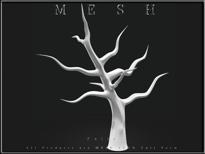 TREES mesh tree Low-poly 3D model_1