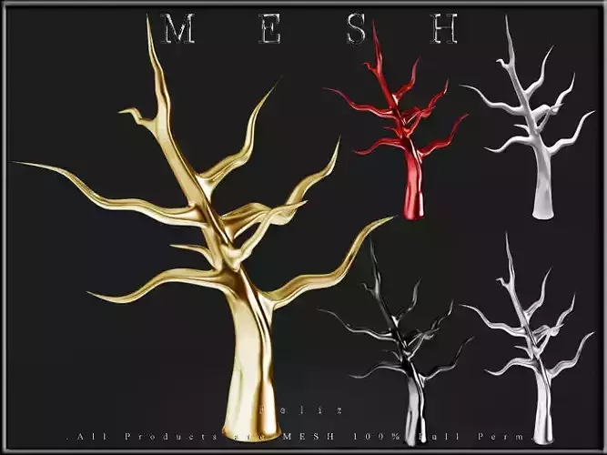 TREES mesh tree Low-poly 3D model