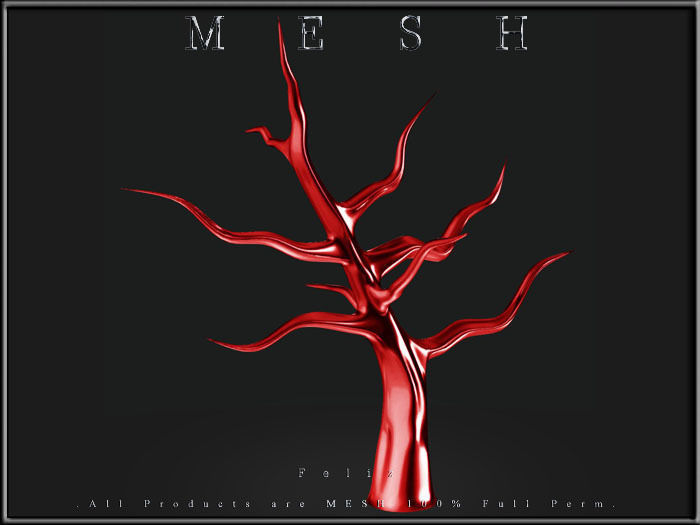 TREES mesh tree Low-poly 3D model_3