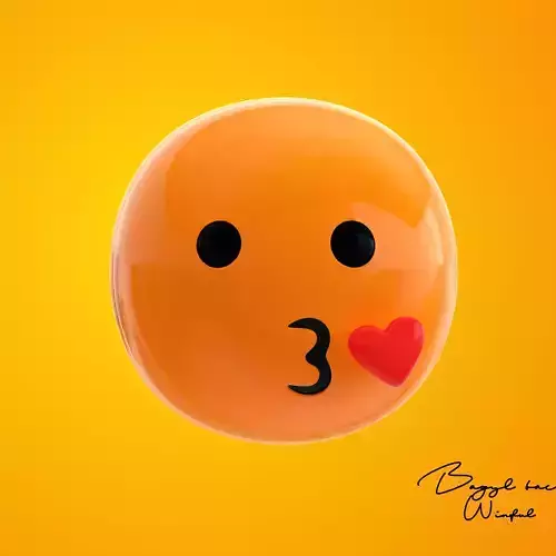 Emoji Kiss with Heart