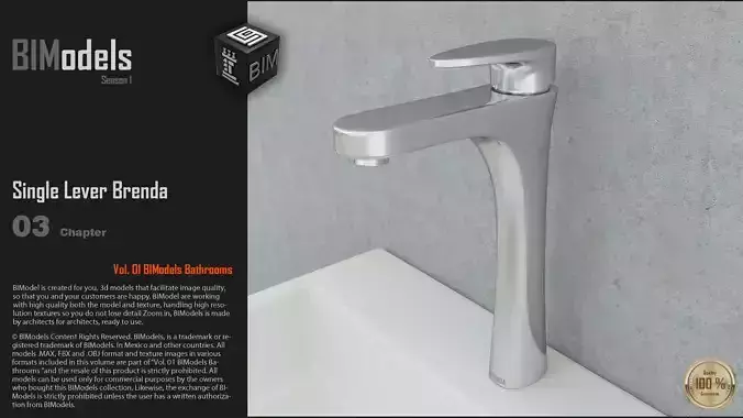 0103 Single Lever Brenda 3D model