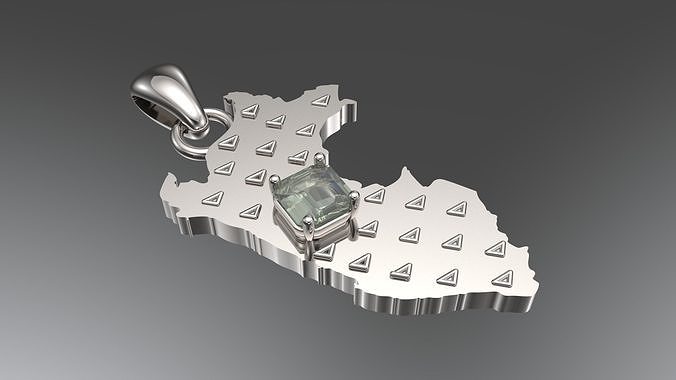 Map of Peru 3D print model 3D model 3D print model