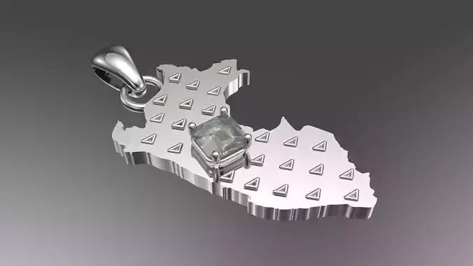 Map of Peru 3D print model 3D model 3D print model