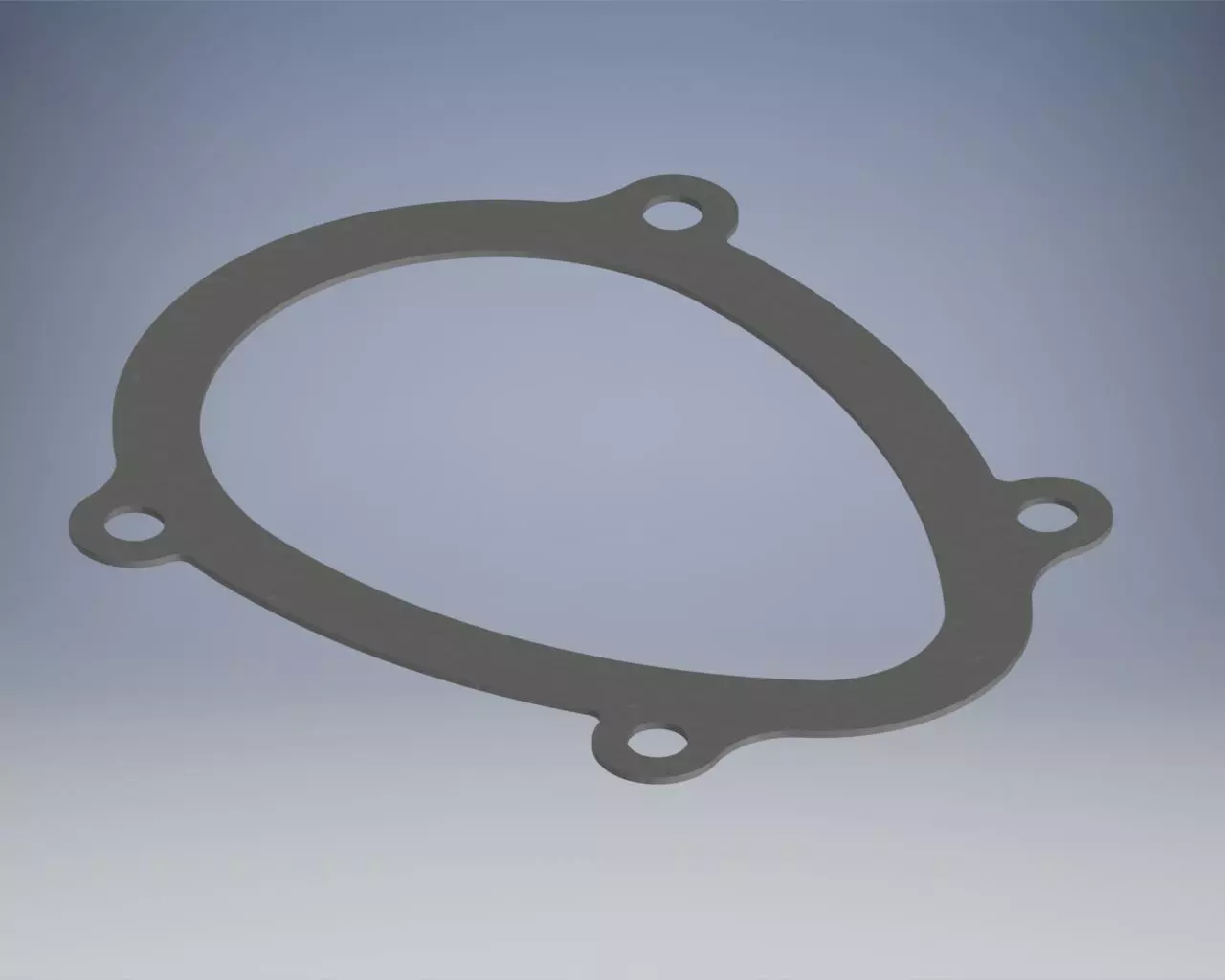 Opel C20XE throttle gasket 3D print model_0