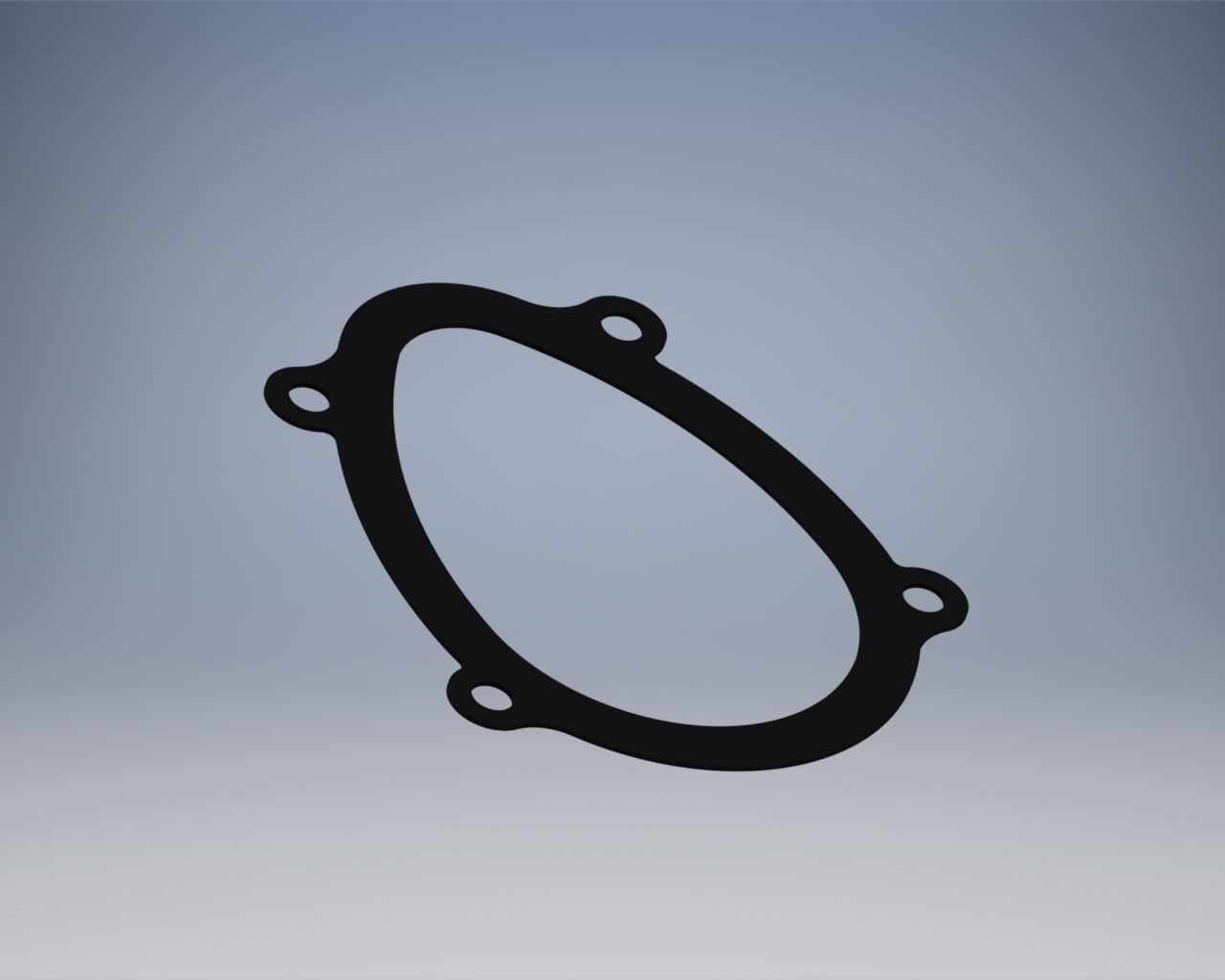 Opel C20XE throttle gasket 3D print model_1