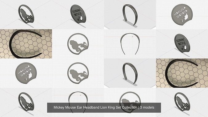 Mickey Mouse Ear Headband Lion King Set Collection 
