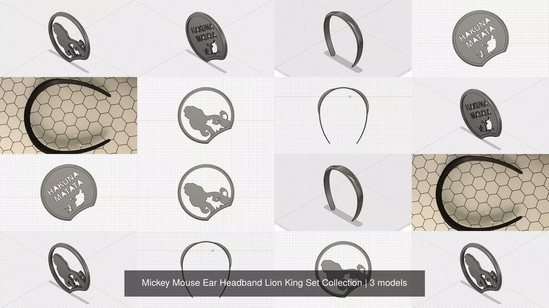 Mickey Mouse Ear Headband Lion King Set Collection _0