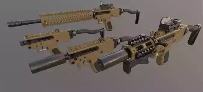 MPA930DMG 9mm Pistol Low-poly 3D model