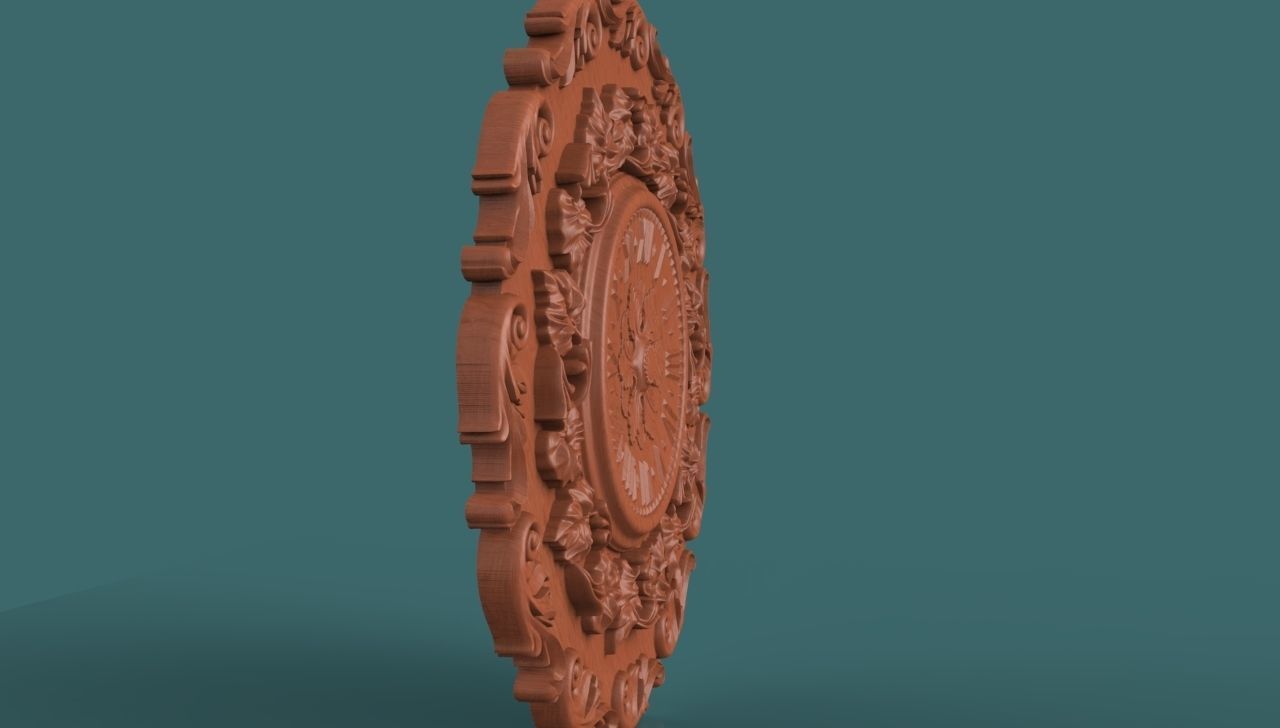 Classic Wall clock 3D print model_1