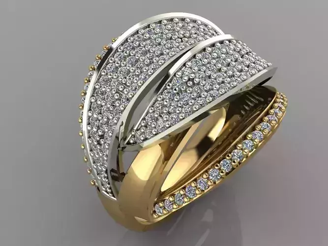 GC GOLD Y124- Diamond gold Ring