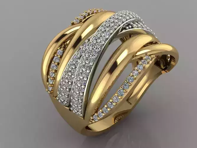 GC GOLD Y125- Diamond gold Ring 