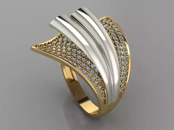 GC GOLD Y126- Diamond gold Ring 