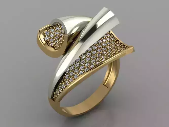 GC GOLD Y127- Diamond gold Ring
