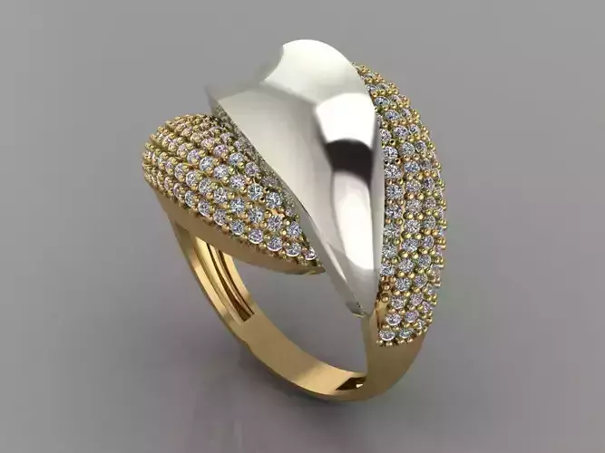 GC GOLD Y128- Diamond gold Ring 