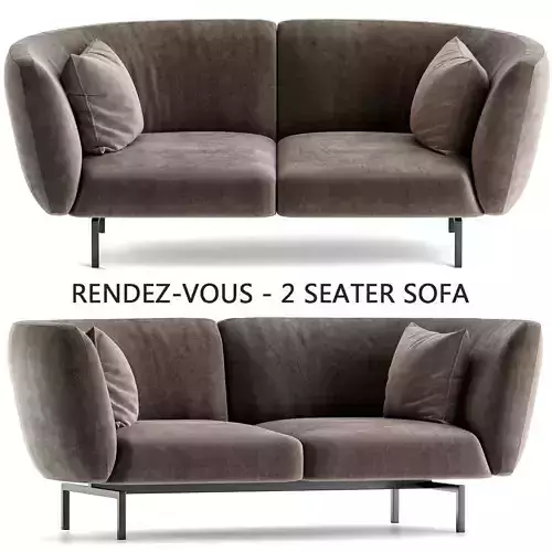 Saba Italia RENDEZ-VOUS low poly 3d model Low-poly 3D model