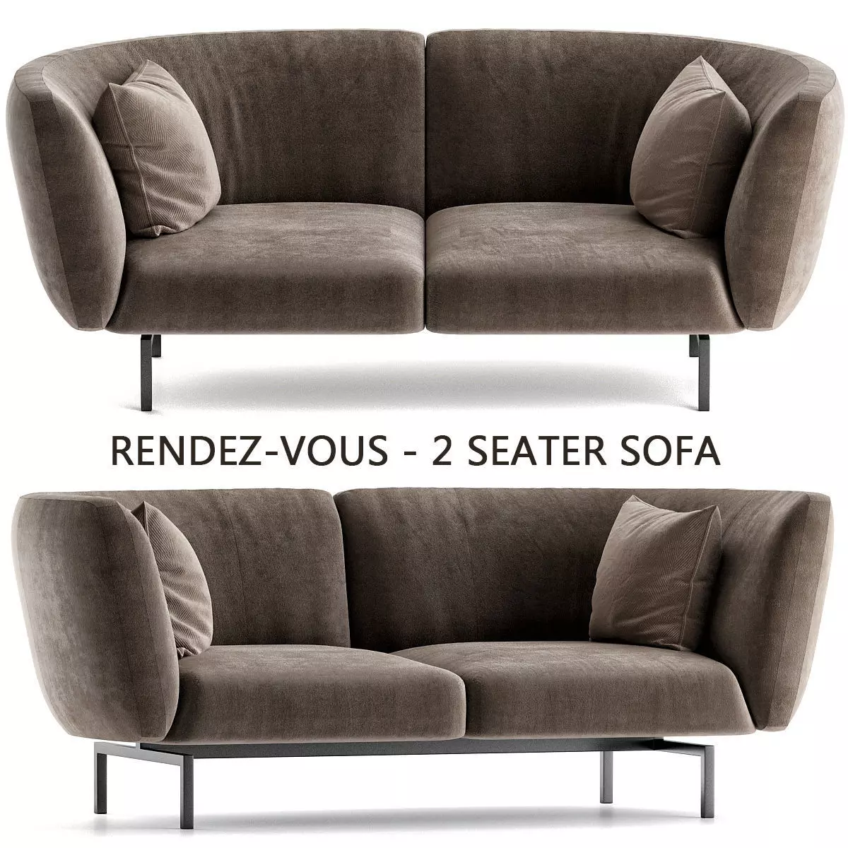 Saba Italia RENDEZ-VOUS low poly 3d model Low-poly 3D model_0