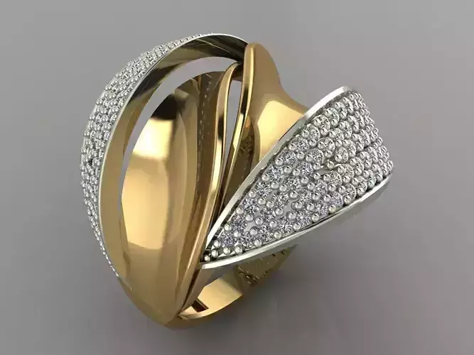 GC GOLD Y130- Diamond gold Ring 