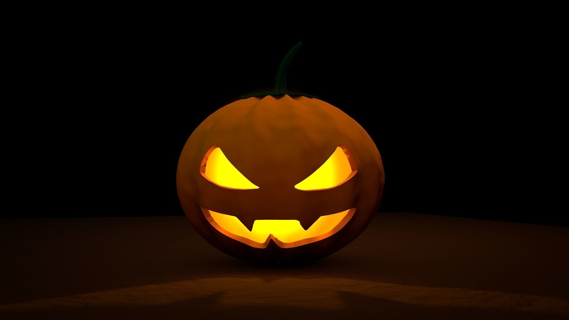 Halloween Lanterns Low-poly 3D model_1