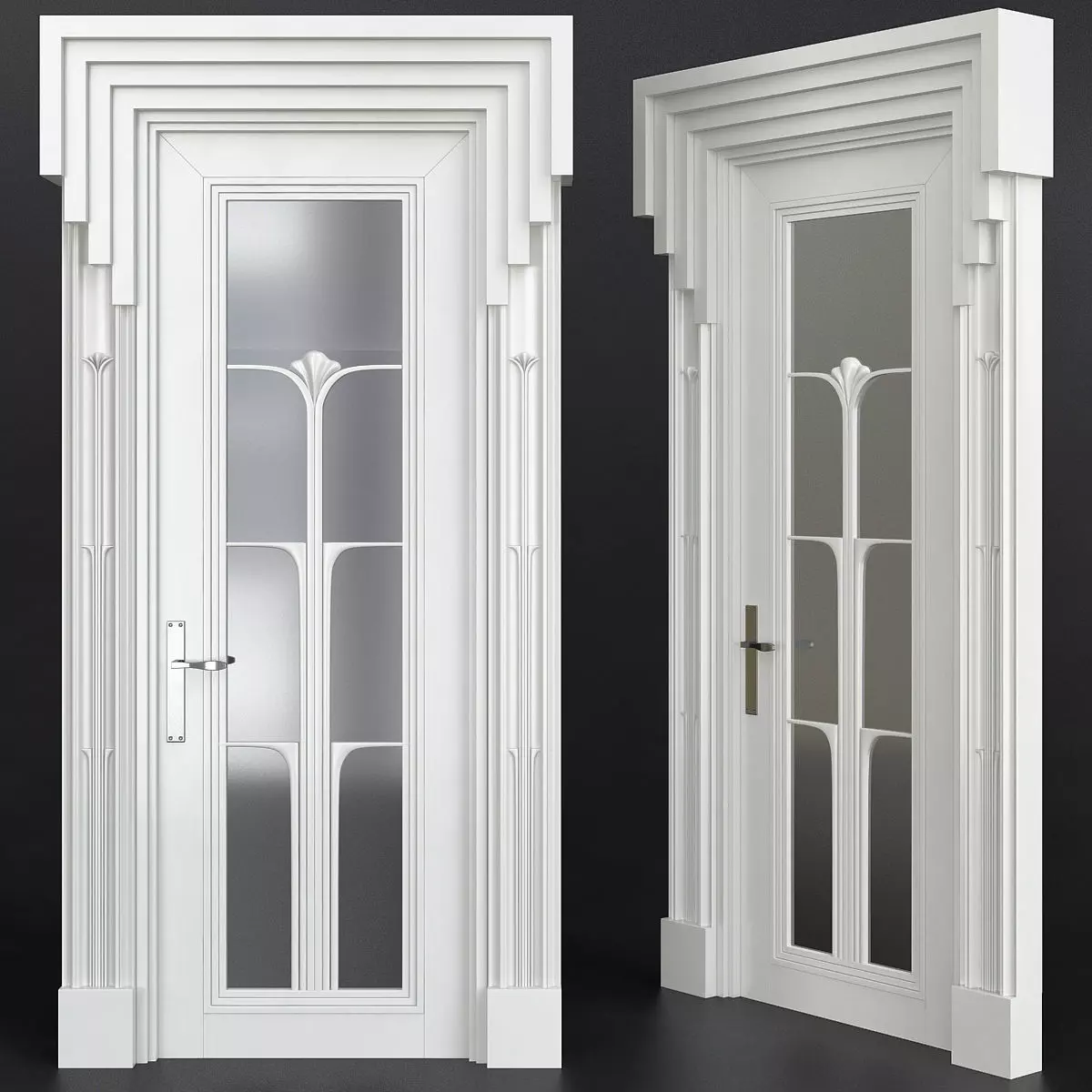 Interior Doors Premium low poly 3d model Low-poly 3D model_0