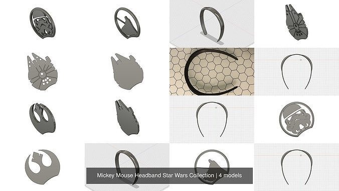 Mickey Mouse Headband Star Wars Collection 