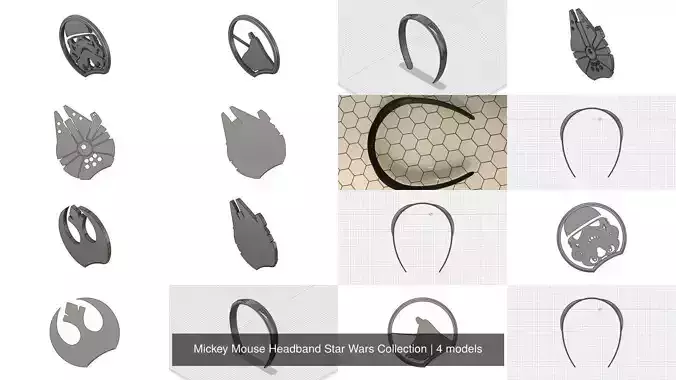 Mickey Mouse Headband Star Wars Collection 