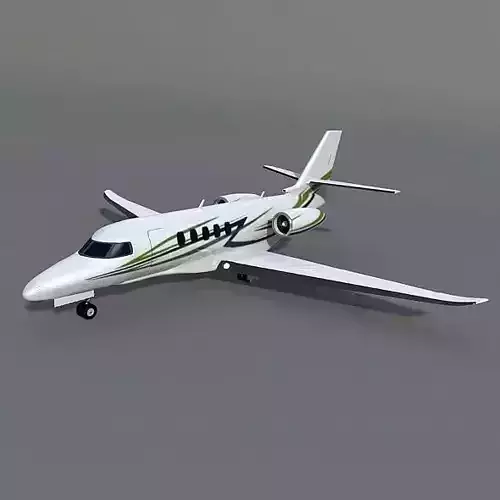 Cessna Citation Latitude business jet 3D model