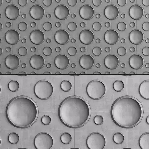 3d wall panel JOHANSON MOON low poly 3d model Low-poly 3D model