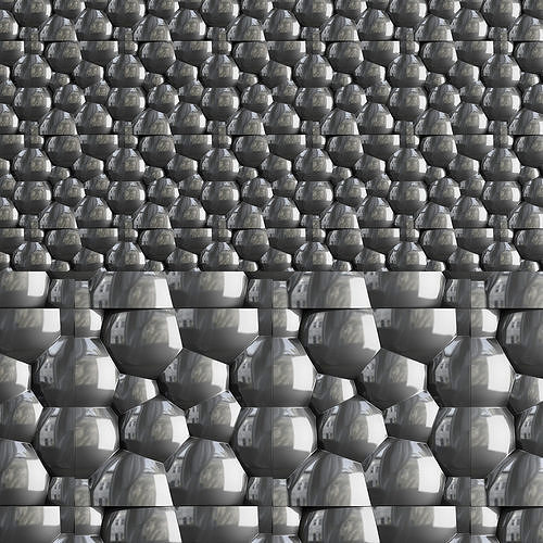Wall 3d panels low poly Low-poly 3D model