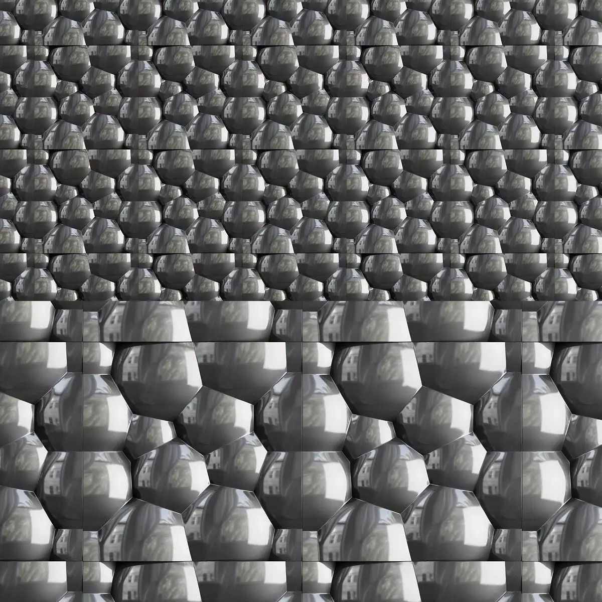 Wall 3d panels low poly Low-poly 3D model_0