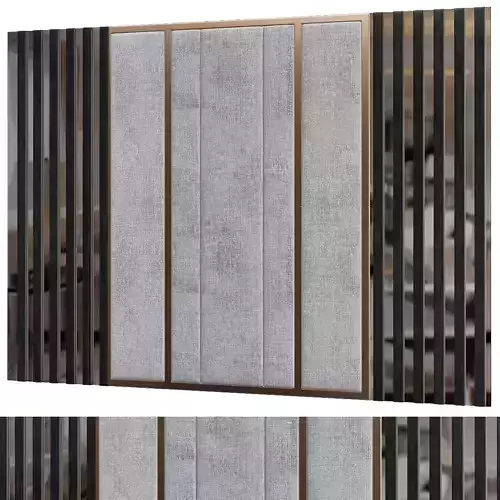 Headboard Premium low poly 3d model