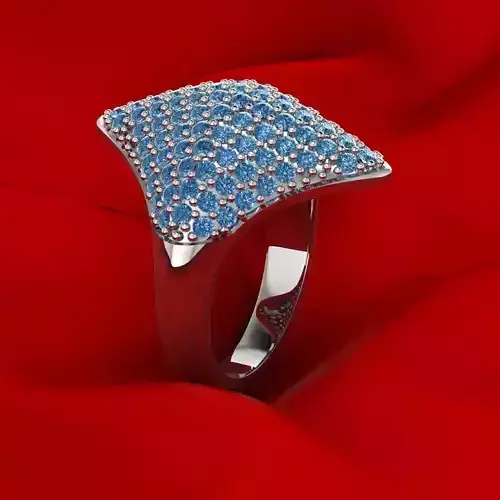 Unique shape ring 3D print model