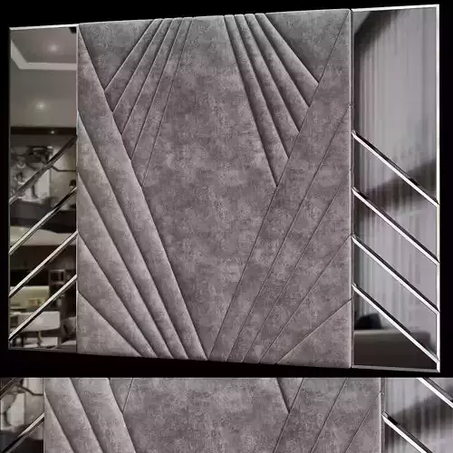 Headboard Premium low poly 3d model