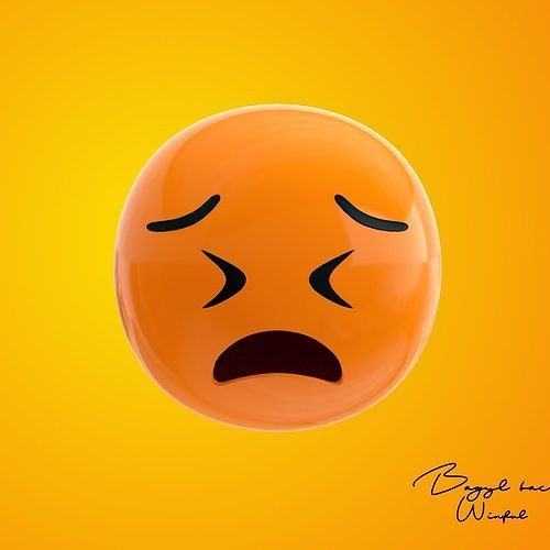 Emoji Tired Face 3D model