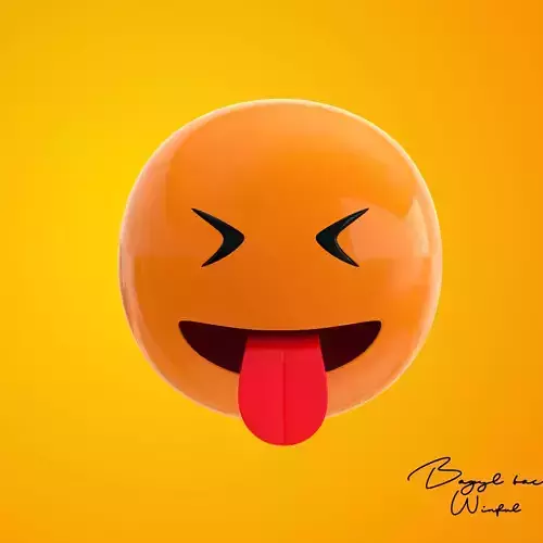 Emoji Squinting Face with a tongue