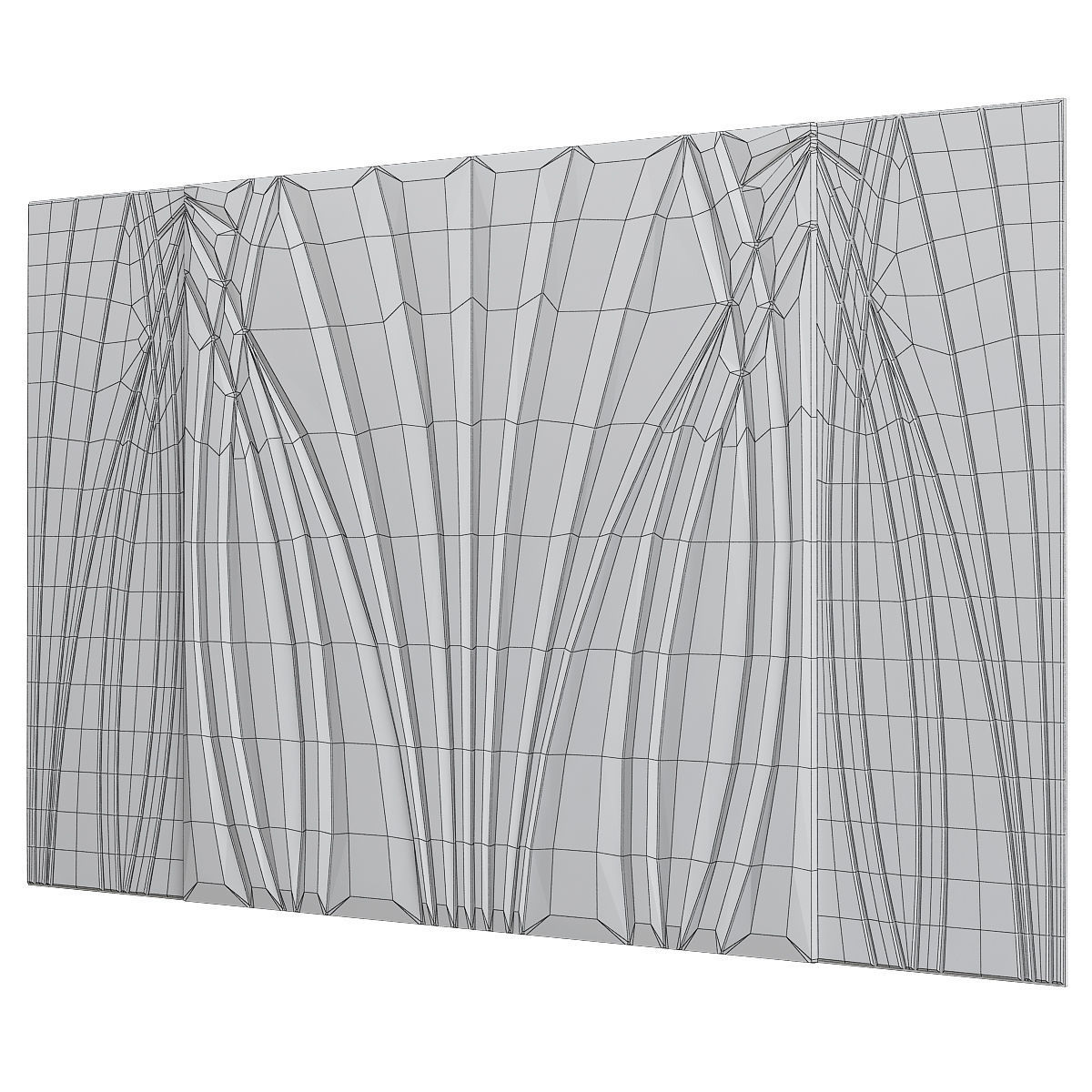 Headboard Premium low poly 3d model Low-poly 3D model_1