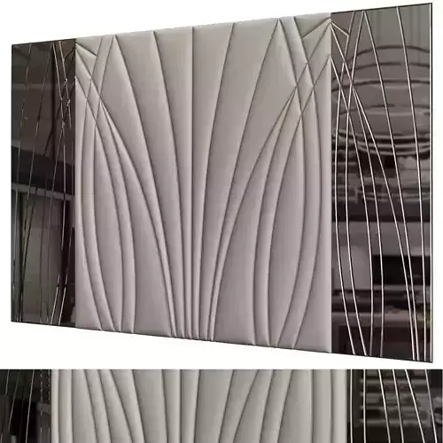 Headboard Premium low poly 3d model