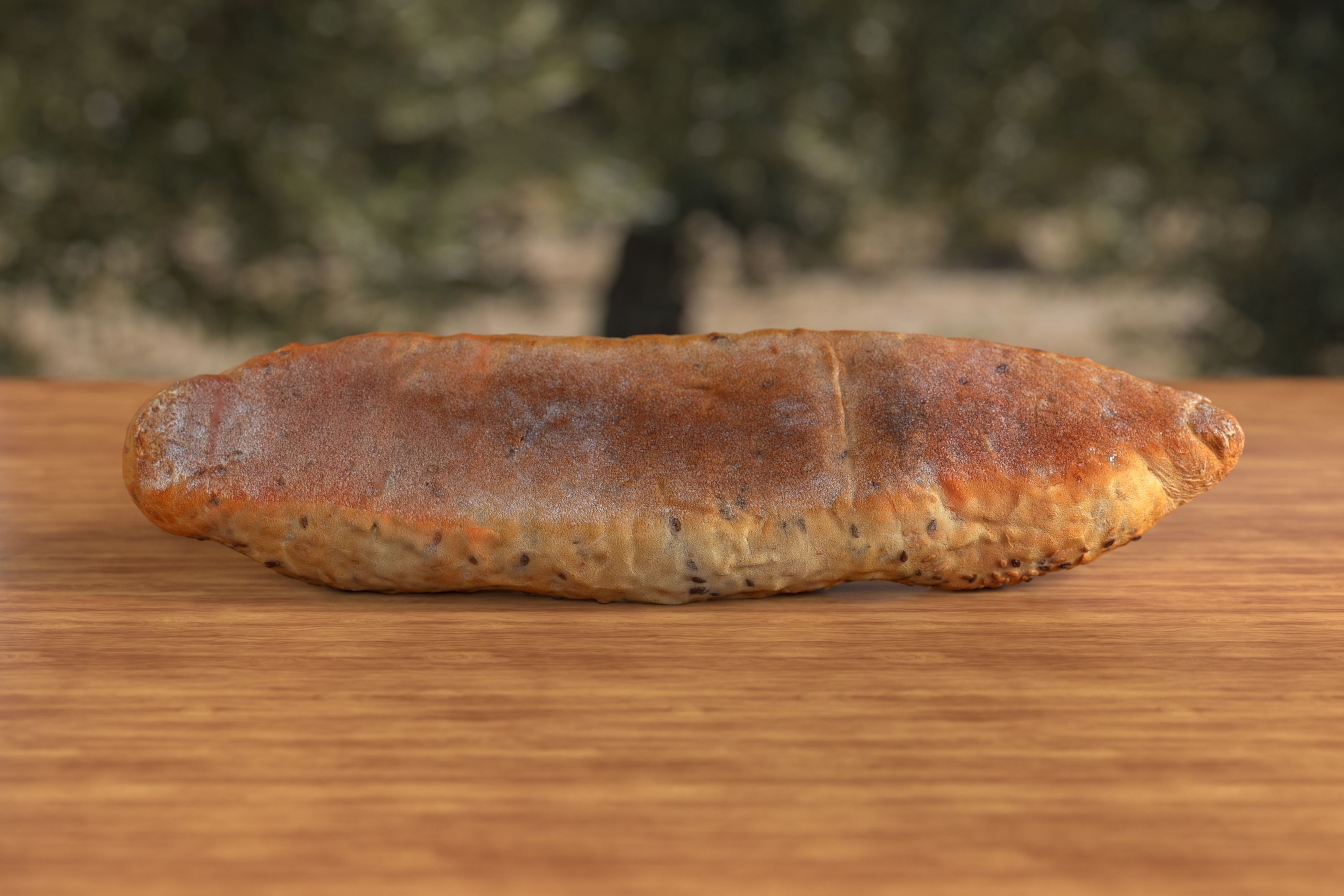 Bread 3D model  Photoscan  Baugette Low-poly 3D model_5