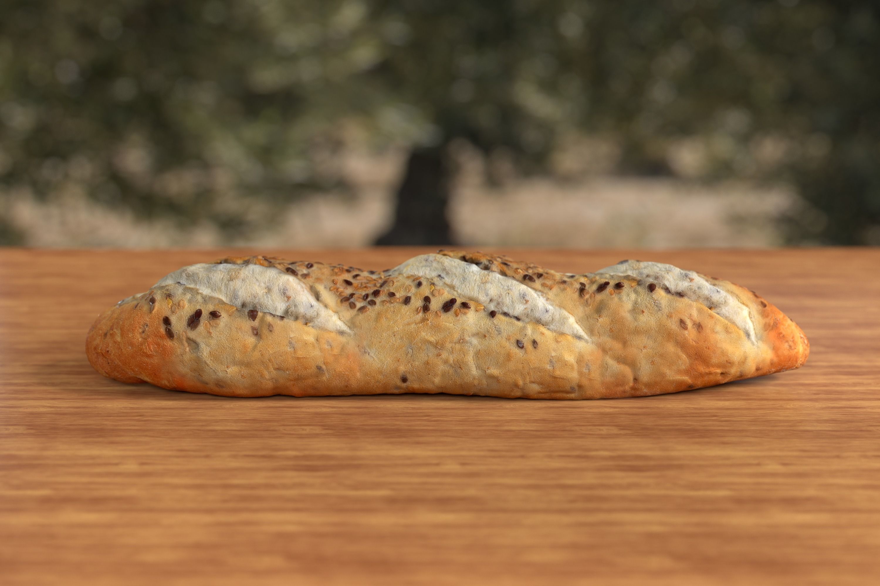 Bread 3D model  Photoscan  Baugette Low-poly 3D model_3