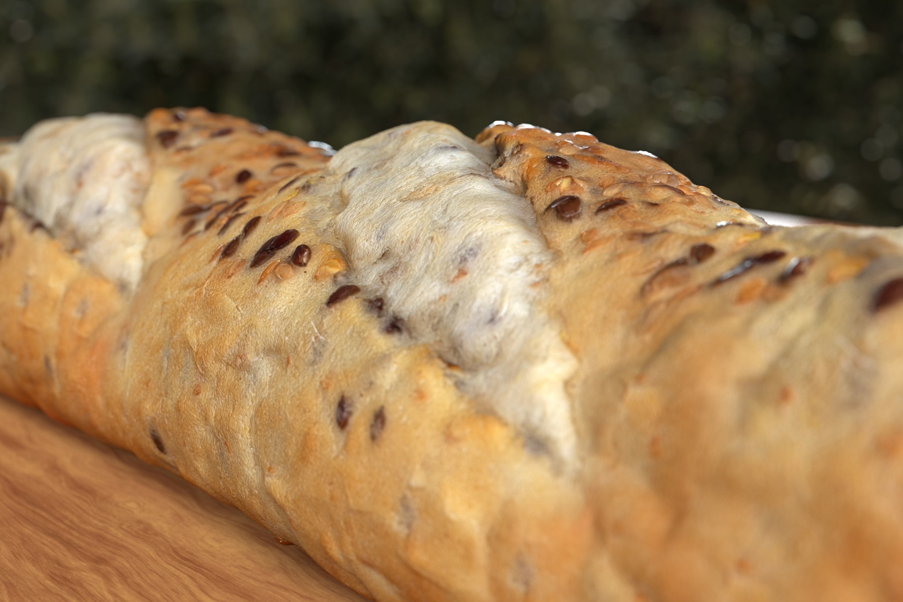 Bread 3D model  Photoscan  Baugette Low-poly 3D model_6