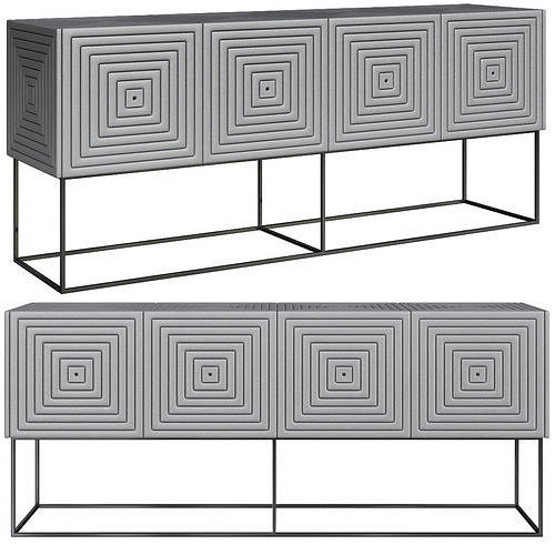 Tiberio Cabinet Cornix - Property Furniture low poly 3d model Low-poly 3D model