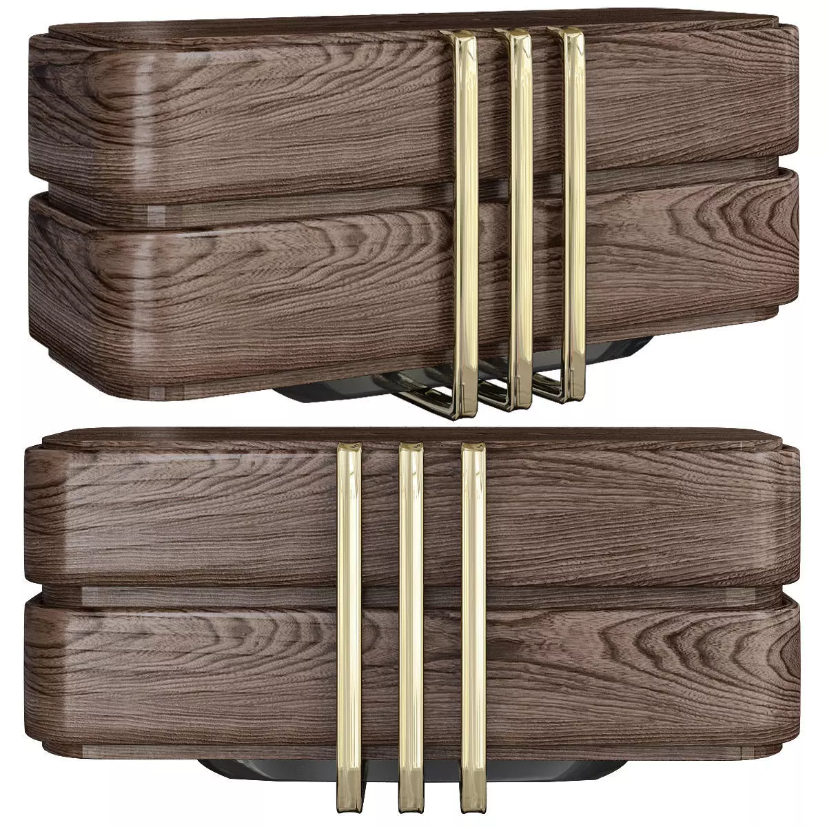 Console table cheast of drawer low poly 3d model Low-poly 3D model