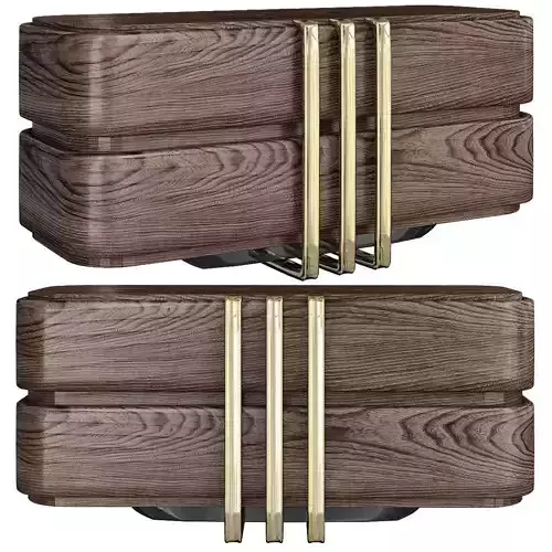 Console table cheast of drawer low poly 3d model