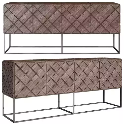 Tiberio Cabinet Matelasse - Property Furniture low poly 3d model