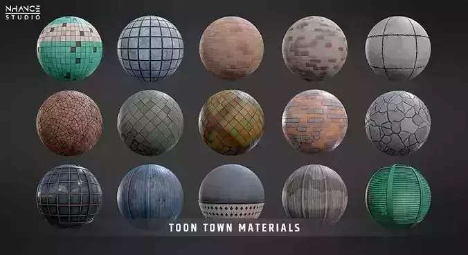 Toon Town Materials Pack Texture