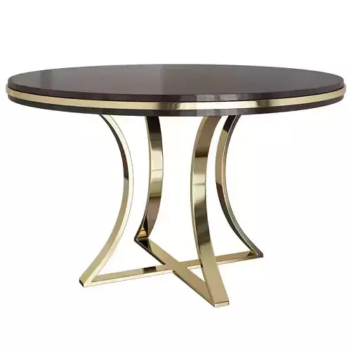 Hammary Barrow Round Cocktail Table low poly 3d model