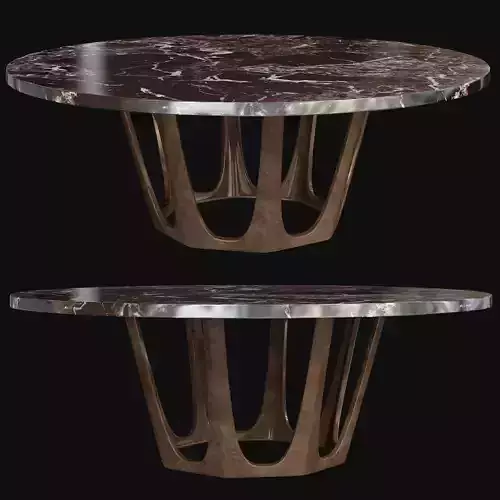 Contemporary Leo Desk Table low poly 3d model