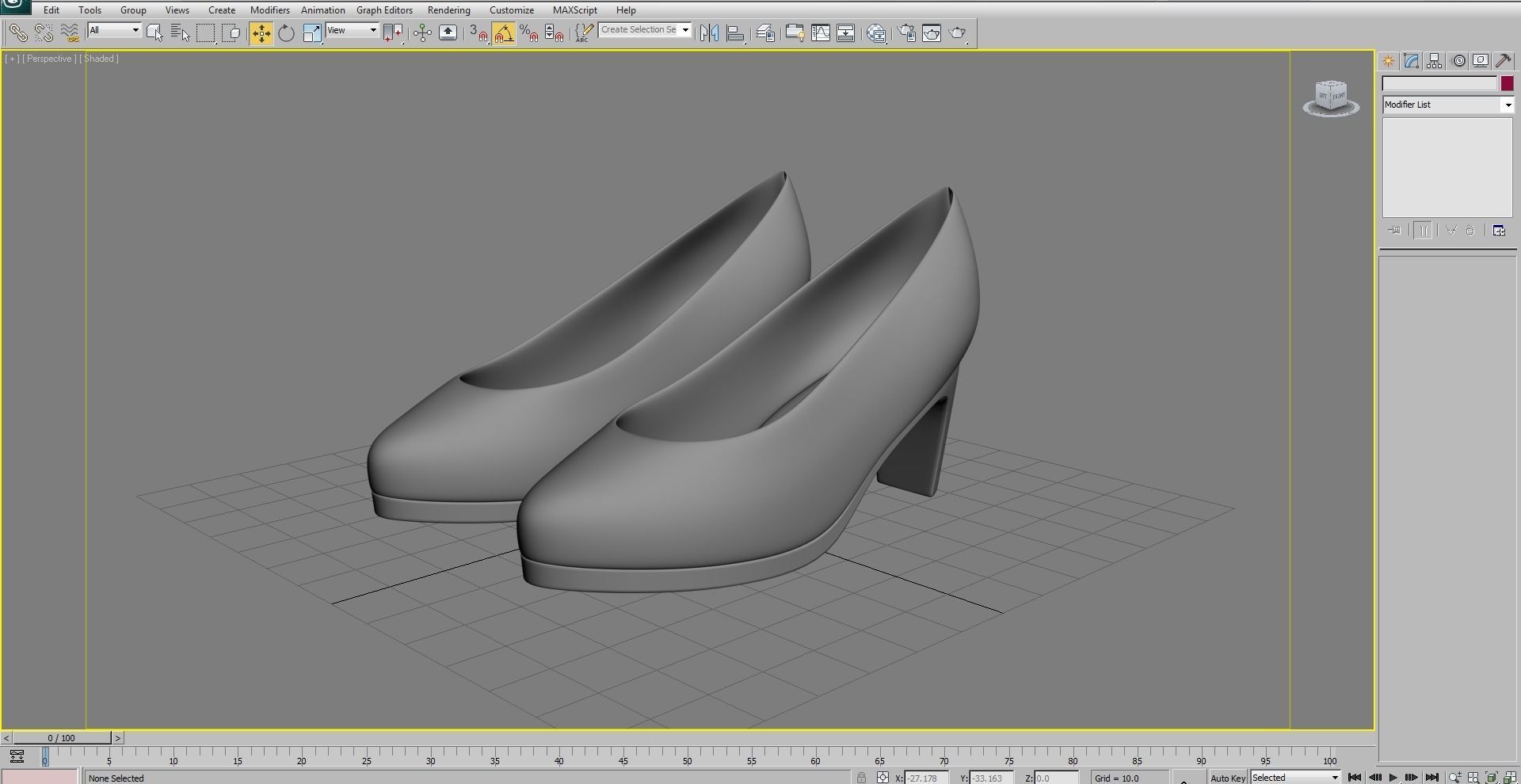 Generic Heels 3D model 3D model_3
