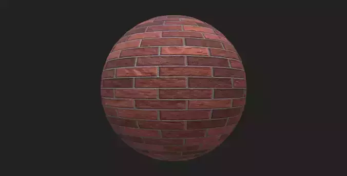 Red brick texture pbr