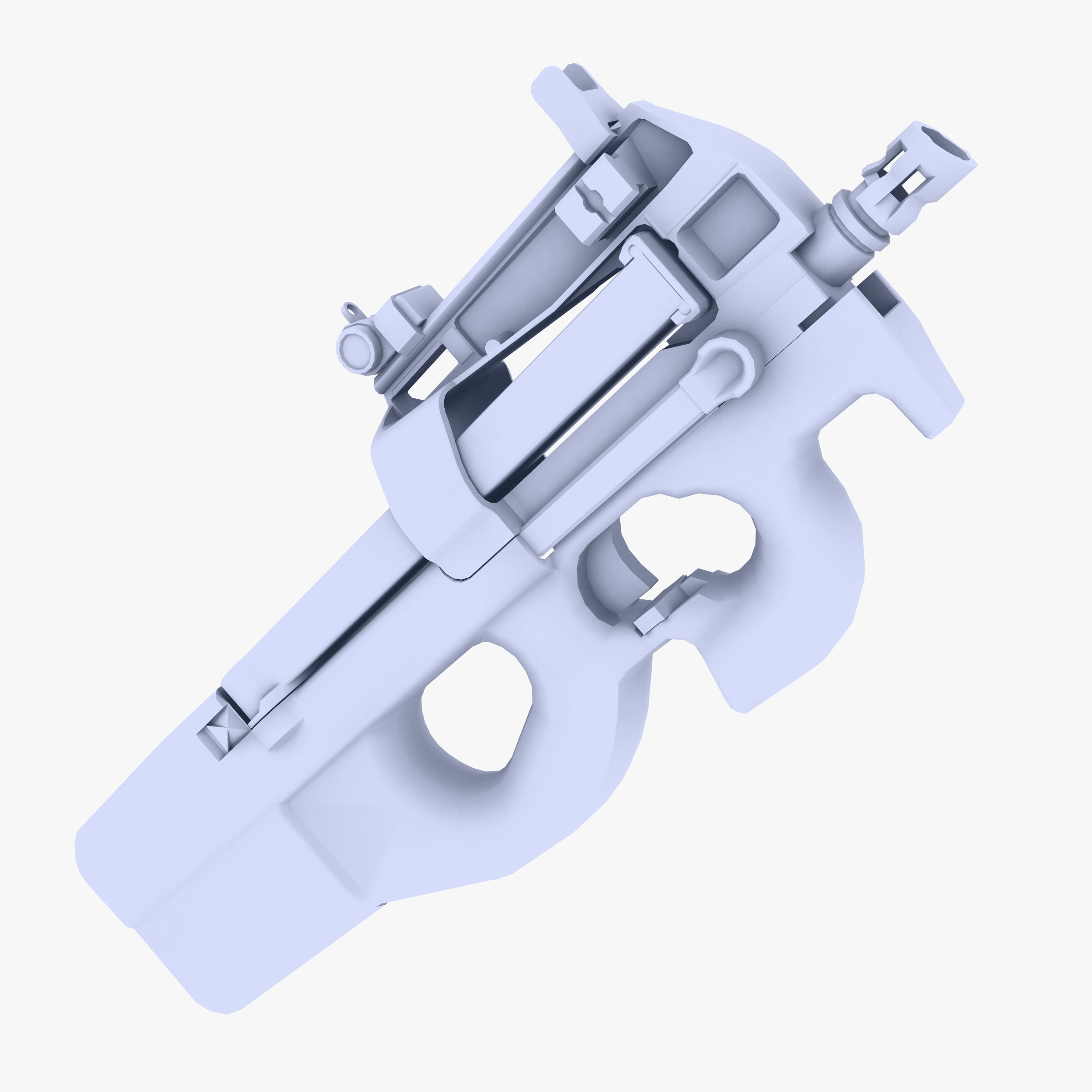 FN P90 PDW Low-poly 3D model