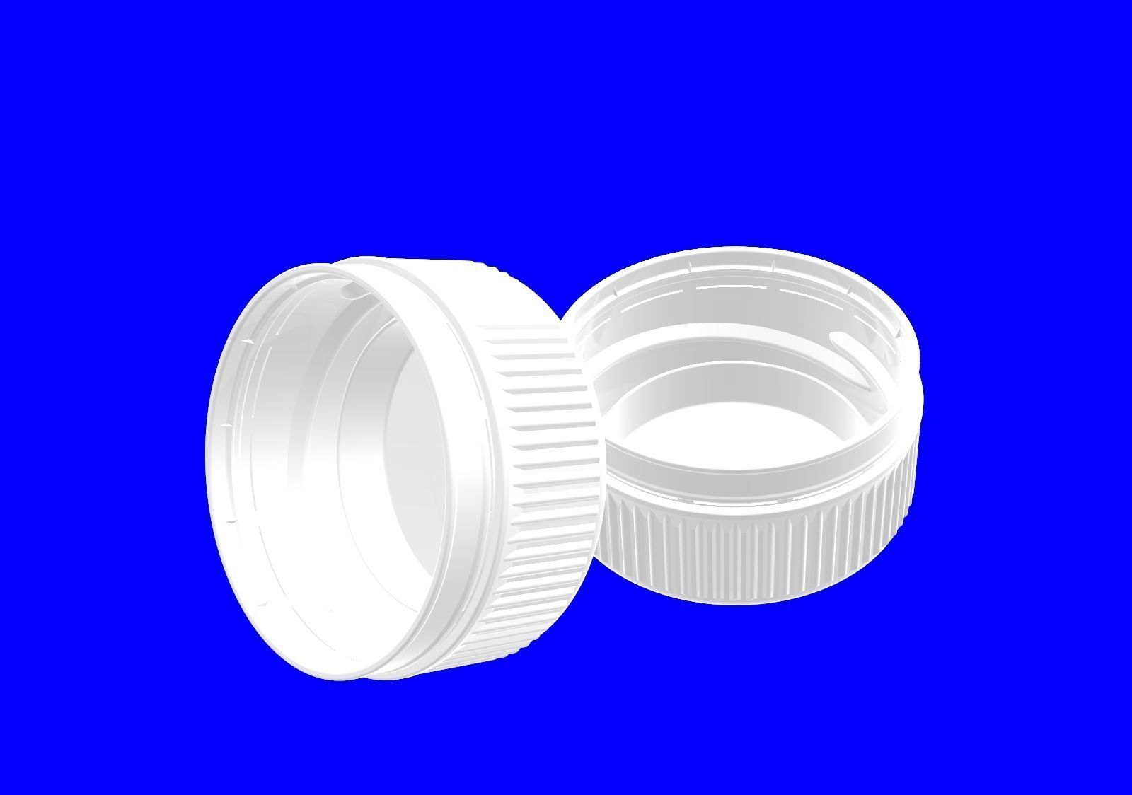 bottle closure 30-25 neck finish standard cap 3D print model_3